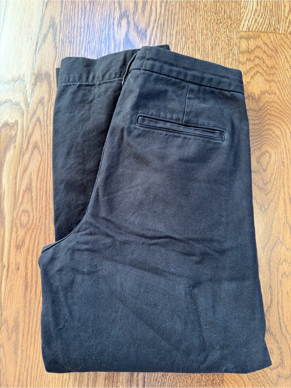 Everlane Curved Canvas Pants in Black